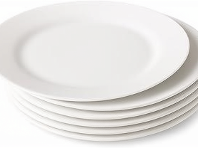Assiettes en mélamine, résistantes au lave-vaisselle et au micro-ondes, écologiques, durables, personnalisables, modernes, minimalistes, haut de gamme, incassables, pour mariage - Product Image 3