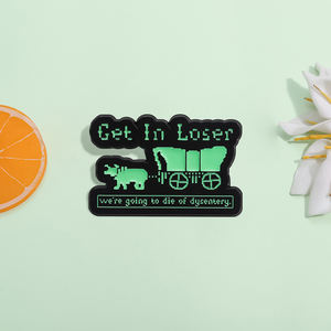 Divertente spilla in smalto di Halloween entrare perdente stiamo andando all'inferno Punk spilla risvolto distintivo zaino accessori regalo all'ingrosso - Product Image 2