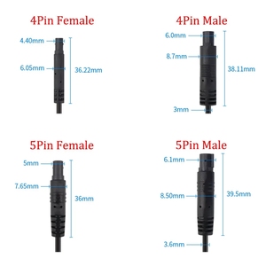 Cable de conector de extensión de 4 pines, 5 pines, 6 pines, 8 pines, macho a hembra, Cable <span class=keywords><strong>fofe</strong></span>, cámara DVR para coche, Monitor HD, Cable de cámara de visión trasera para vehículo - Product Image 3