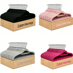 Nouvel Arrivage <span class=keywords><strong>Cintre</strong></span> en Velours <span class=keywords><strong>Noir</strong></span> à Épaules Larges pour Femmes, <span class=keywords><strong>Cintre</strong></span> en Velours et Plastique pour Manteaux Hommes, <span class=keywords><strong>Cintre</strong></span> en Velours pour Costumes - Product Image 2