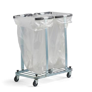 Supporto Portatile JH-Mech per Sacchi della Spazzatura, per Foglie, Giardino, Bucato, Supporto Pieghevole in <span class=keywords><strong>Metallo</strong></span> con Ruote - Product Image 2