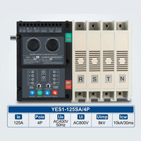 YUYE YES1-630SA Commutateur de transfert automatique triphasé 4 pôles 63A-630A PC, instructions manuelles, capacité de coupure 6 kA pour usage domestique