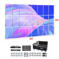 Outdoor P3.91 LED-Videowand-Anzeigepanel, Indoor Tragbare 3x6 LED-Anzeige für Kirchen, Bühnen, Partys und Veranstaltungen