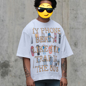 T-shirt Oversize DCY di Alta Qualità per Uomo, T-shirt 100% Cotone Misto all'Ingrosso per Uomo in Molti Colori, T-shirt Crop 250 Gsm DTG - Product Image 1