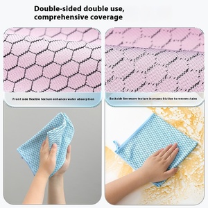 Panno per Piatti in Microfibra HCB01 Facile da Pulire, Design a <span class=keywords><strong>Nido</strong></span> <span class=keywords><strong>d</strong></span>'<span class=keywords><strong>Ape</strong></span>, Panno Assorbente per Pulizia della Cucina - Product Image 4