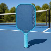 Raquette de pickleball personnalisée MYM, peinture granulaire bleue, puissance accrue, avec noyau en mousse EVA+MPP de 16 mm, raquette de pickleball avancée