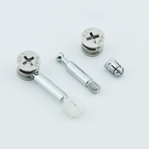 Accessoires et quincaillerie pour meubles M6*35mm 3 en 1 Quincaillerie pour meubles Vis <span class=keywords><strong>de</strong></span> verrouillage à came Connecteurs <span class=keywords><strong>de</strong></span> meubles Boulons - Product Image 3