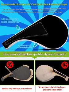 Cible de frappe de <span class=keywords><strong>Taekwondo</strong></span> pour enfants, planche de frappe pied-main avec entraîneur sonore et design jambe de poulet, en matériau EVA écologique, 1 pièce - Product Image 5