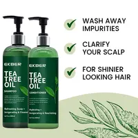 Tea Tree Oil Shampoo Set per la cura dei capelli con scatola salone professionale cura dei capelli miglior prodotto per la cura dei capelli balsamo e Set di Shampoo