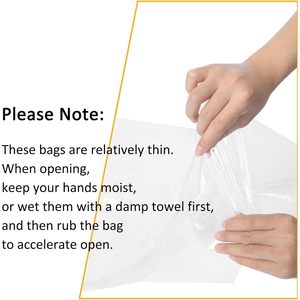 Belinlen Plastic Produce <b>Bags</b> 18x24 Inch Clear Food Grade Three Side Seal For <b>Bread</b> Storage Packing - Product Image 5