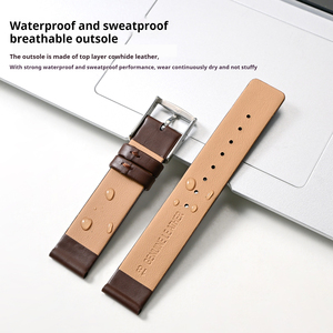 Adatto per orologio <span class=keywords><strong>CK</strong></span> sostituire cinturino in vera pelle per K2Y211/K2G211/K2M23 20mm 22mm cinturino in morbida pelle - Product Image 4