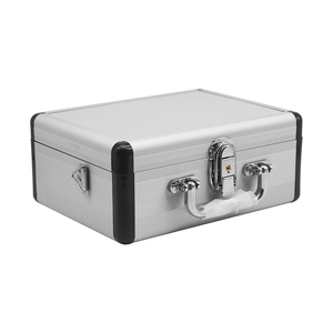 Mehrzweck-Aufbewahrungsbox aus Aluminium mit stoßfestem Schaum und abnehmbarem Riemen - Product Image 3