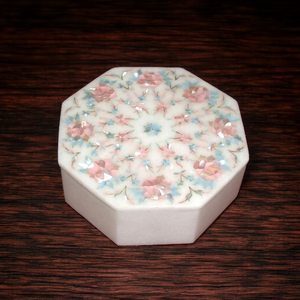 Wholesale Best Price Stonecrafts International Modern Floral Marble Jewellery <b>Box</b> Storage Accessories for Girls Gifting - Product Image 2