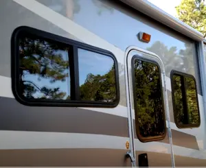 רכב Windows אלומיניום הזזה קרוון חלון זכוכית RV חלון עבור Camper 600*350mm במלאי