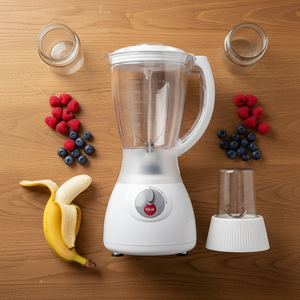 Licuadora Portátil 2 en 1 JIZYA Mini, 4 Cuchillas, 2 Velocidades, Capacidad de 1.4L, Electrodoméstico de Cocina Multifuncional, Vaso para Moler, Mezclador de Frutas - Product Image 3