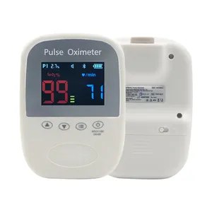 Veterinary wireless BLE Handheld pulse oximeterS spo2 sensor Free app remote pet medical product