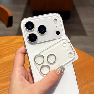 Coque de téléphone adaptée au 17 Pro Max avec paillettes intégrées, film de protection d'objectif anti-rayures, coque de protection d'appareil photo haute définition - Product Image 2