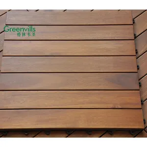 Foshan factory DIY solid wood outdoor decking hot sale in USA exterior acacia hardwood flooring outdoor deck