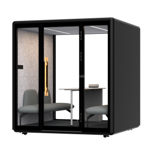 Cabina Insonorizada Modular Moderna <span class=keywords><strong>de</strong></span> Aleación <span class=keywords><strong>de</strong></span> Aluminio con Iluminación LED para Uso en Escuelas, Hogares/Oficinas - Diseño Aislado con Garantía <span class=keywords><strong>de</strong></span> 5 Años - Product Image 4