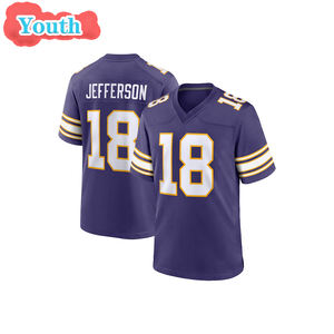 Хит продаж: Рождественский подарок — детская футболка (джерси) для юношеского футбола Миннесоты, номер 18 Джастин Джексон, номер 9 Джей-Джей Мэчирри, с вышивкой - Product Image 4