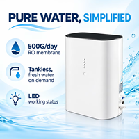 Purificateur d'eau RO avec armoire blanche et indicateur LED de durée de vie du filtre pour salon de beauté et eau potable