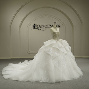 Vestido de Novia Elegante con Cuentas y Bordado de Encaje de Alta Calidad Gt26035, Gran Venta, Estilo Hada, Jancember - Product Image 2