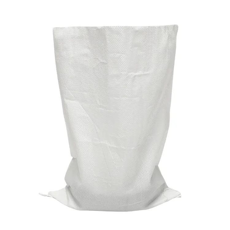 Factory Direct Plastic Polypropylene PP Woven Packaging Bag Sack 25kg 10kg 5kg For Grain Wheat Maize Beans Feed Fertilizer