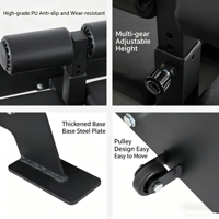 TBFIT Nordic Hamstring Curl Machine, Banc de musculation réglable pour extensions dorsales, pour le renforcement des fessiers, des ischio-jambiers et du tronc, équipement de gym à domicile