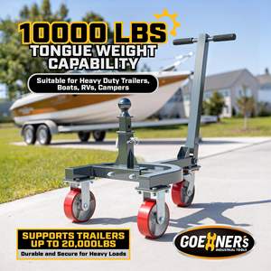 Remorque de <span class=keywords><strong>remorquage</strong></span> manuelle à <span class=keywords><strong>prix</strong></span> direct fabricant, capacité 10 000 lb, en acier au carbone avec roues en PU pour <span class=keywords><strong>moto</strong></span>, camping-car, bateau – OEM/ODM disponible - Product Image 3