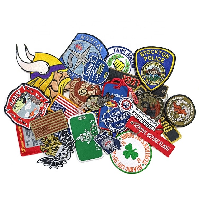 Personalized Embroidered Fabric Hat Clothing OEM Factory Patch Iron on Patch 3D Custom Embroidery Patches