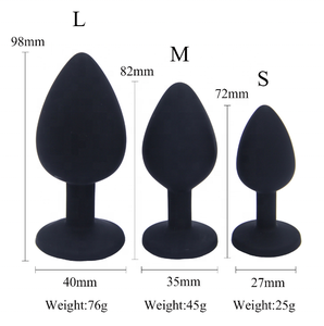 Giocattoli Erotici Femminili <span class=keywords><strong>Plug</strong></span> Anale in Silicone Stile Giapponese con Inserto Gioiello Prodotto di Alta Qualità - Product Image 4