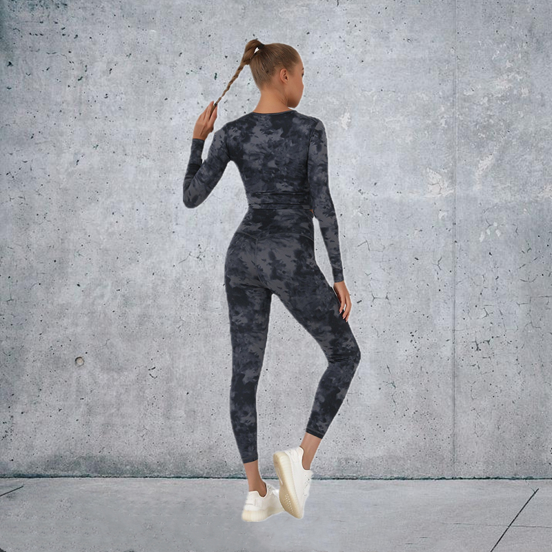 6 colors Fashion Modern Breathable Workout Clothing Women Active Wear Yoga Set hygroscopic and sweat releasing