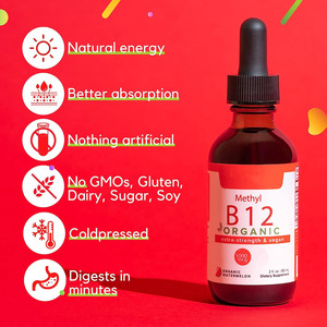 Offre Spéciale OEM Gouttes de vitamine B12 Vitamine B12 Vegan B12 Vitamine 5000 MCG Méthylcobalamine B12 Supplément liquide - Product Image 6