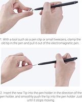 Pointes de rechange durables en plastique pour stylet, 10 pièces + outil, compatibles avec la tablette Boox PenNote Air2 Plus, REXIAO