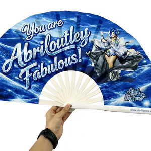 Éventail <span class=keywords><strong>en</strong></span> <span class=keywords><strong>bambou</strong></span> personnalisé BSBH, grand format, 13 pouces, drapeau national, pliable, pour mariage, rave, carnaval, fête - Product Image 3