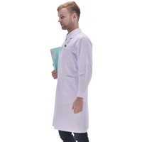 Vente flash - Blouse de laboratoire blanche unisexe réutilisable pour hôpital, médecin