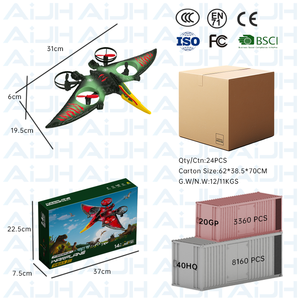 AiJH 2.4G <strong>RC</strong> Dinosaur Glider Toys Foam Crash Control Plane Model Fixed <strong>Wing</strong> Flyer Pterosaur Epp <strong>RC</strong> <strong>Flying</strong> Toys - Product Image 6