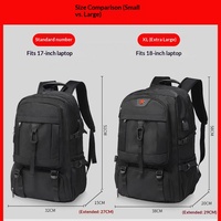 Sac à dos Oxford en polyester pour homme, grande capacité, extensible, multi-compartiments, pour voyage, ordinateur portable, bagage de cabine