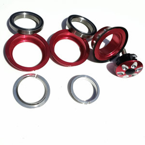 Caisse de direction de vélo Peilin 44 mm en forme de goutte d'eau, usinée CNC, haute résistance, rouge, pour potence de VTT - Product Image 4