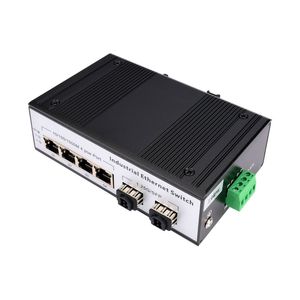 2 SFP 4 porte 1000Mbps PoE Gigabit interruttore fibra industriale DIN-Rail <span class=keywords><strong>Ethernet</strong></span> <span class=keywords><strong>Switch</strong></span> con SNMP -40 185 °F IEEE802.af 96W PoE IP40 - Product Image 3