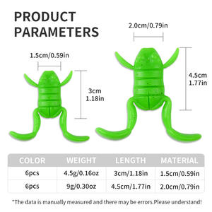 เหยื่อตกปลาแบบนิ่ม XY-628 รูปทรงกบ น้ำหนัก 4 กรัม 10 กรัม เหยื่อผิวน้ำ สำหรับตกปลาชะโด ปลากะพงขาว ปลากะพงดำ ปลากะพงทะเล ปลาแมนดาริน - Product Image 4