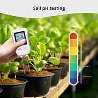 Testeur de sol intelligent à double sonde, affichage numérique haute précision (pH/humidité), contrôle par application, précision 0,01 pour jardins et plantes en pot