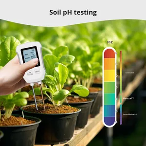 Smart Home Dual-probe Soil <strong>Tester</strong> with High-precision Digital Display of pH and Moisture, Suitable for Gardens and Potted Plants - Product Image 5