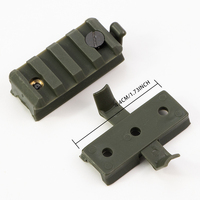 Ensemble de 2 glissières tactiques en plastique nylon pour casques FAST & MICH2000 avec rail de 20 mm