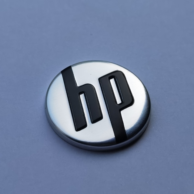 Circular 3D Metal Aluminum Nameplate Custom Electronic Device Brand Buckle Label Adhesive Letterpress Printing Fashion Style Art
