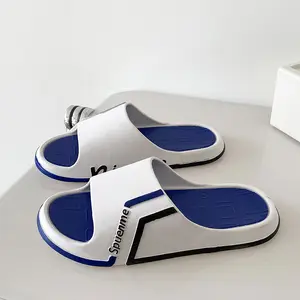 New arrival sport anti-slipper Sandals Shoes Mens Outdoor Cushioned beach Pvc Sole Green Slippers