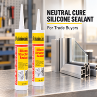Mastic silicone structurel de construction pour verre, aluminium, béton, pierre, mur-rideau, vitrage, emballage, haute qualité, OEM