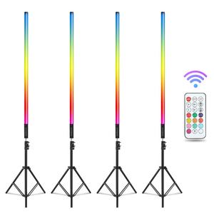 Tube LED extérieur portable 18W avec support de lampe T5 rechargeable à distance et <span class=keywords><strong>valise</strong></span> pour éclairage vidéo d'hôtel de fête DJ - Product Image 1