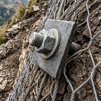 Red de protección contra taludes, red anticaídas de rocas, personalizable para la protección de taludes montañosos, prevención de caídas de rocas en autopistas y montañas