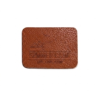 Étiquette en cuir écologique personnalisée pour jeans, étiquette en cuir véritable gaufrée, sérigraphie pour marques de vêtements, vente en gros OEM ODM